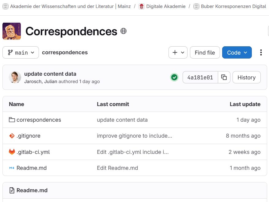 Screenshot des BKD-Forschungsdatenrepositoriums